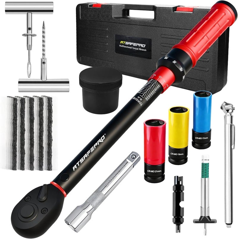 ATsafepro 1/2'' 20-230NM Torque Wrench Set with Accessories - Image 1