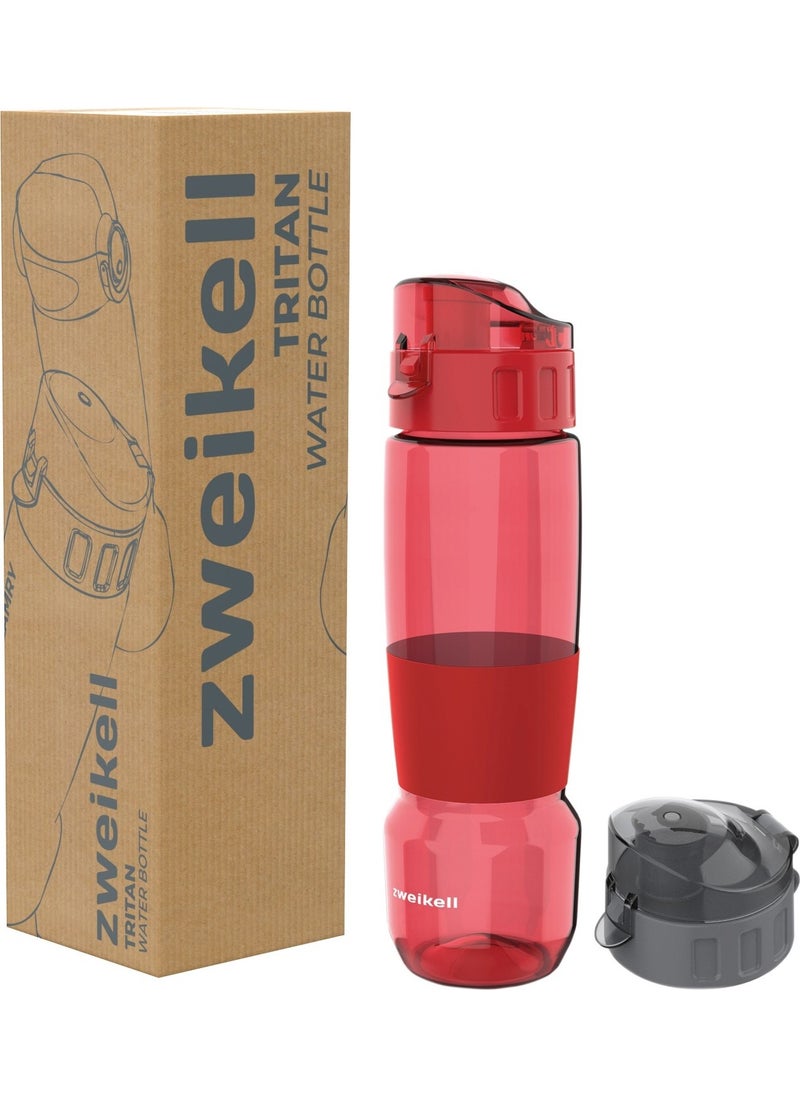 Zweikell - سويتش كامري مارون أحمر خالي من BPA 650 مل زجاجة شرب تريتان - Image 1