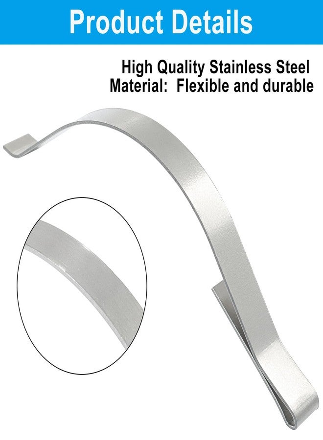 LifCratms 30 Pcs Flat Window Tension Springs, Stainless Steel Window Screen Clips, Securely Fasten The Screen in The Aluminum Channel, (1/4" Wide * 2.6" Long) - Image 4