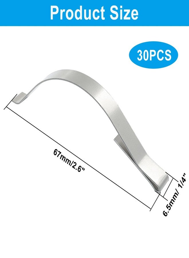 LifCratms 30 Pcs Flat Window Tension Springs, Stainless Steel Window Screen Clips, Securely Fasten The Screen in The Aluminum Channel, (1/4" Wide * 2.6" Long) - Image 3