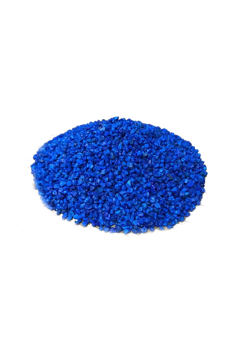 Aqua Wash Aqua Wash Silica Asias Decorative Sand Multicolor Coarser Gravel Size Sand Colored Sand for Leisure Creation Indoor Outdoor Theme Fun Play 900gram 24 mm Blue  - Image 1