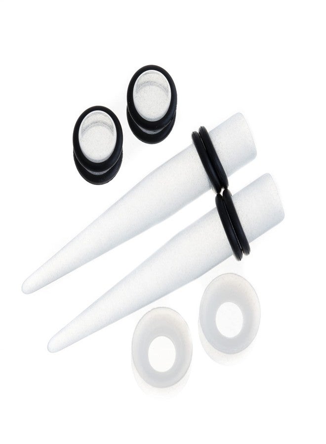Memsion Ear Stretching Kit 50 Pieces 14Gauges-00Gauges Earrings Piercing Kit, 14G-00G(1.6mm-12mm), Acrylic, no gemstone - Image 2