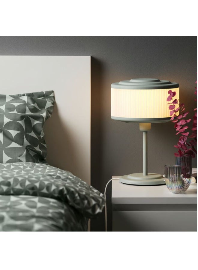IKEA (IKEA) مصباح طاولة، رمادي مخضر، 37 سم - Image 2