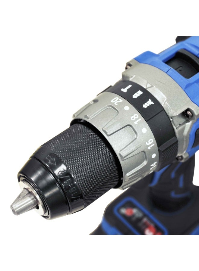 VTOOLS 20V Brushless Impact Drill with 2x2.0Ah Batteries and Charger - Image 4