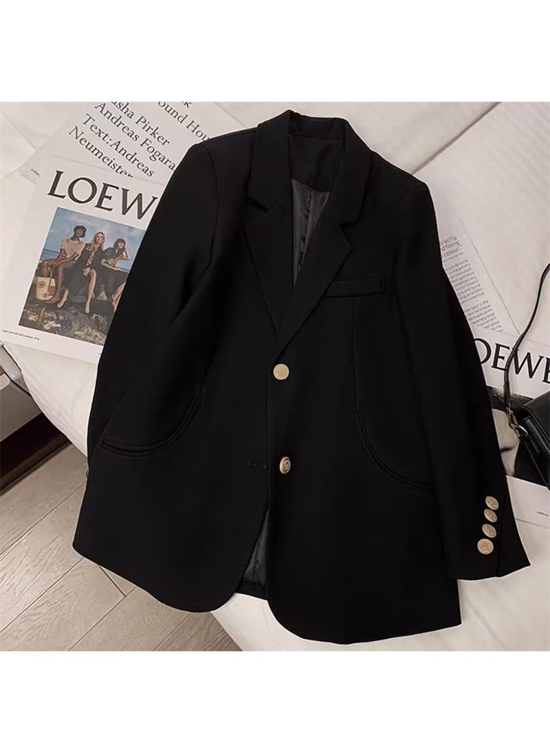 Generic 2024 Spring Autumn Fashionable Petite Blazer Women Orange  - Image 3