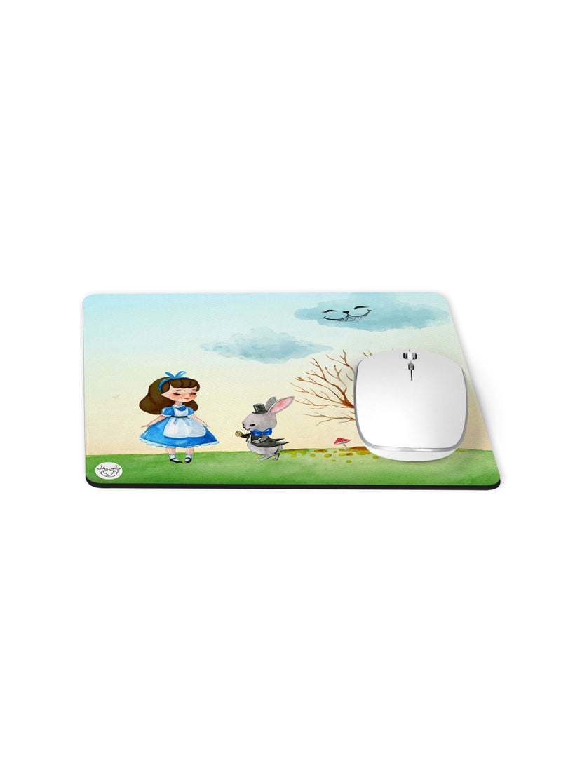 Reeman Design Mouse pad printed with a princess and rabbit design