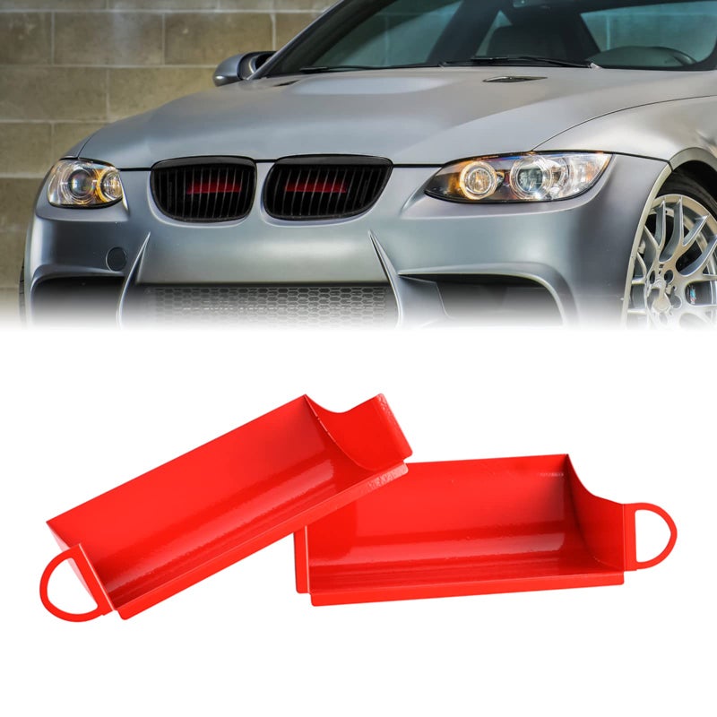 BILLFARO 2Pcs Red Dynamic Cold Air Intake Scoop Cold Ram Air Intake Kit System for BMW 3Series E90919293 316d 318d 320d 325d 330d 335d 316i 318i 320i 325i 328i 330i 335i M3