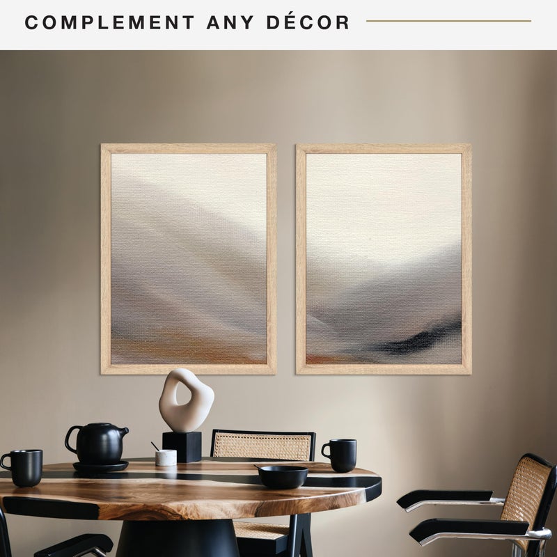 أم سي أس MCS Studio Gallery 18x24 Poster Frame Natural Woodgrain Vertical & Fenizontal Wall Hanging إطار صورة كبير للصور الملصقات والمطبوعات الفنية (حزمة) - Image 3