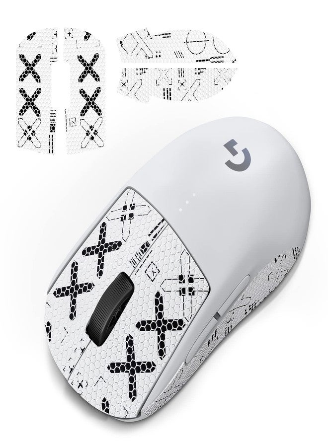 JINGDU Nonslip Skin Compatible with Logitech G PRO Wireless Gaming Mouse, Nonslip Grip Tape, Sweat-Proof Grip, Protective Cover, White - Image 1