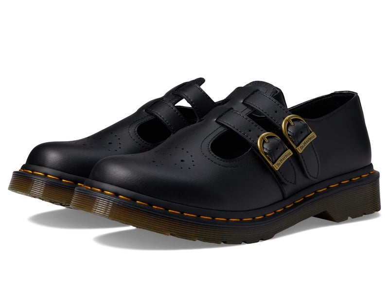 Dr Martens Dr. Martens Women's Vegan 8065 Mary Jane Flat, Black Felix Rub Off, 8 - Image 1
