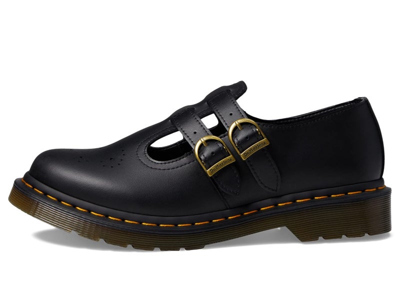 Dr Martens Dr. Martens Women's Vegan 8065 Mary Jane Flat, Black Felix Rub Off, 8 - Image 4