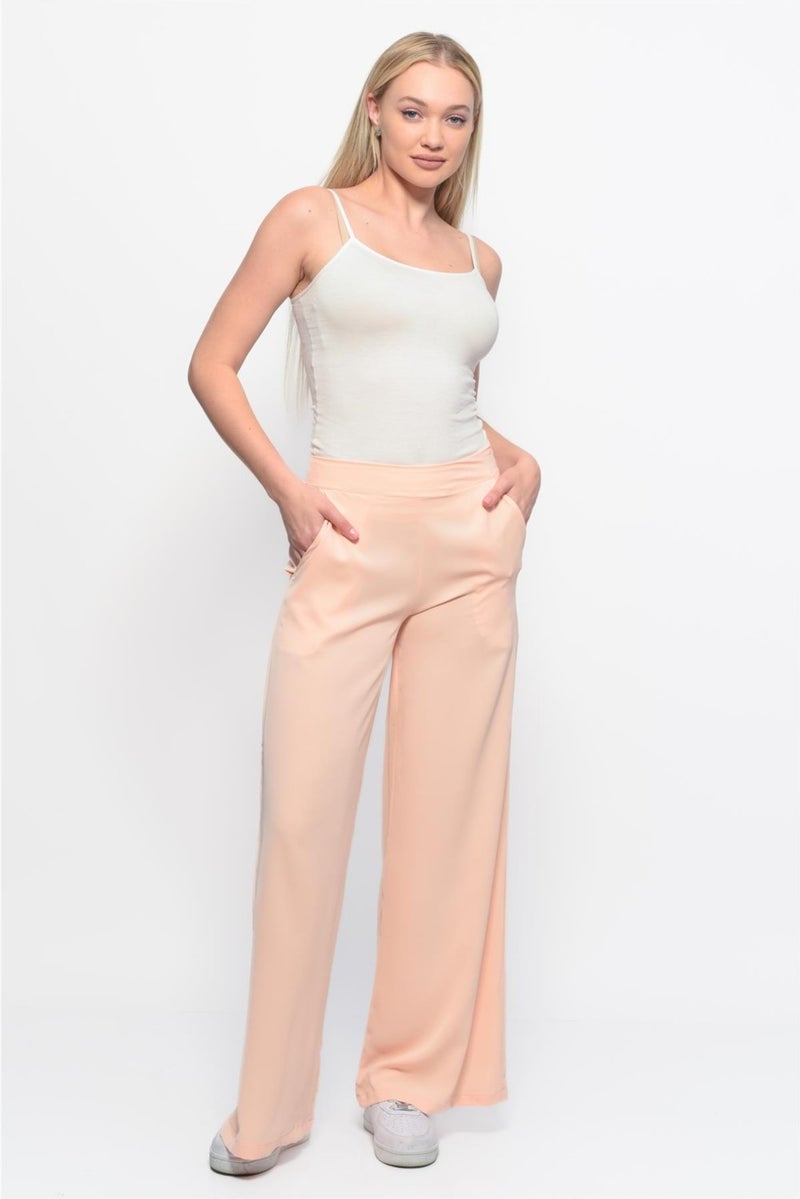 Nuseel Classic Wide Leg Pants Pink  - Image 2