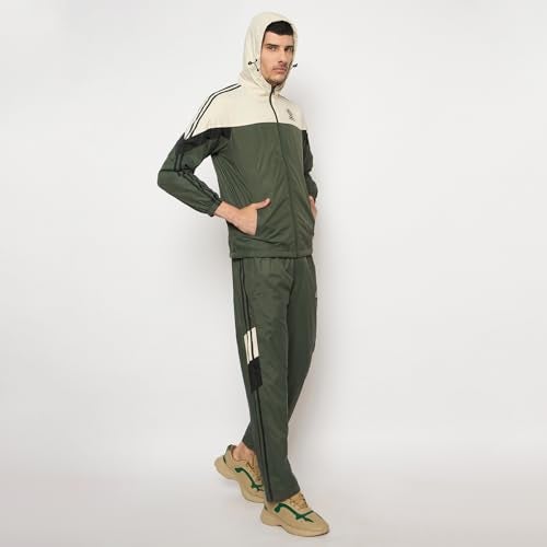 Duke Stardust Men Full Sleeve Hooded Tracksuit (SDZ3199_Bottle Green_L) - Image 2