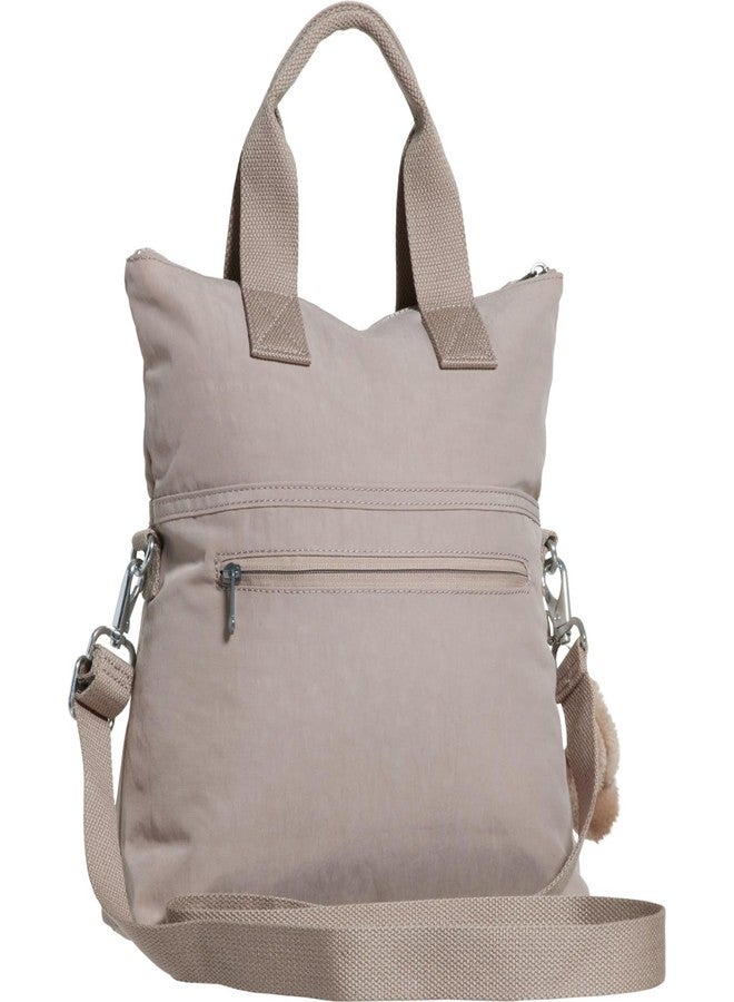 KIPLING KIPLING حقيبة كروسبودي نسائية من كيبلينج، طراز إليفا، لون ذهبي بني، مقاس 12.25 بوصة طول × 13 بوصة ارتفاع × 4.75 بوصة عمق (مقاس أمريكي) - Image 1