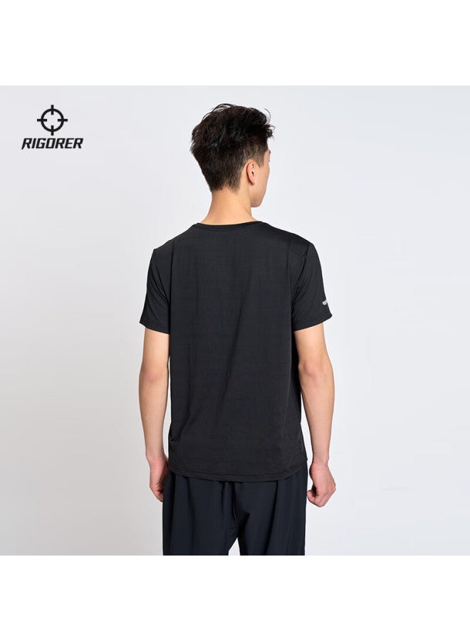 RIGORER  Men's Quick Dry Short Sleeve T-shirt For Running And Fitness Training Outdoor Sports Top - Image 2
