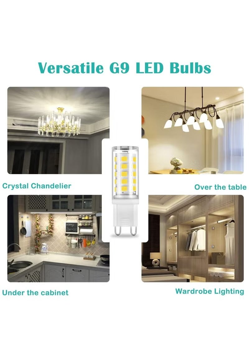 G9 LED Light Bulb for Chandelier with No Flicker Non-dimmable 5-Pack