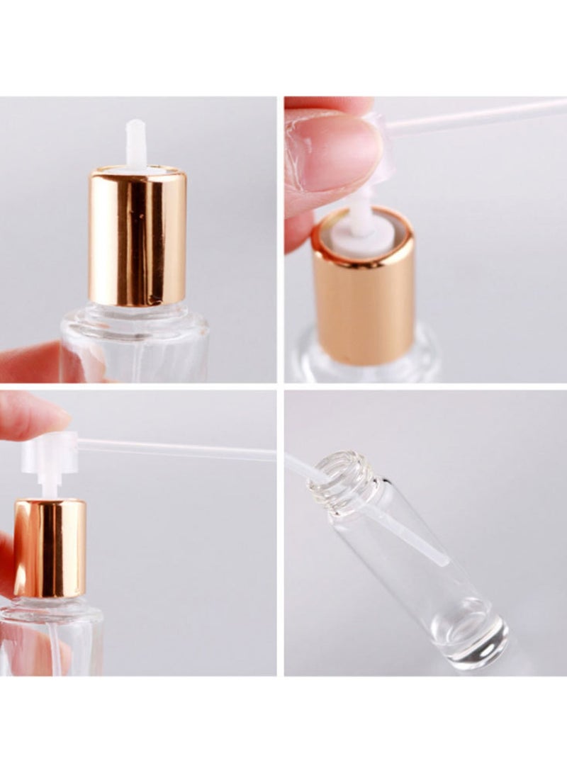 TDAO 5 Pieces High Quality Luxury PU Leather Portable Refillable Perfume Atomizer Bottles with 2 Perfume Dispensers, 10ML Different Color Refillable Spray Bottles, Atomizer Perfume Bottles, Travel Spray Fragrance Atomizer - Image 3