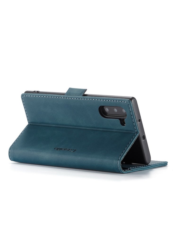 CaseMe - CaseMe Samsung Galaxy Note 10 Plus Case Wallet, for Samsung Galaxy Note 10 Plus Wallet Case Book Folding Flip Folio Case with Magnetic Kickstand Card Slots Protective Cover - Green - Image 1