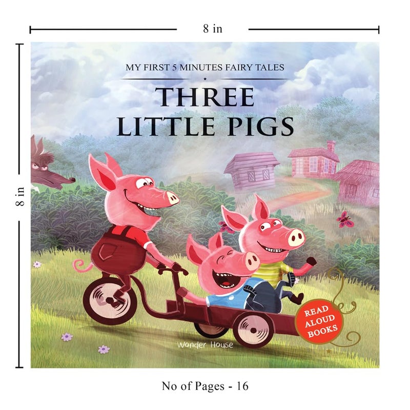 My First 5 Minutes Fairy Tales Three little pigs : Traditional Fairy Tales For Children (Abridged and Retold) - Image 2