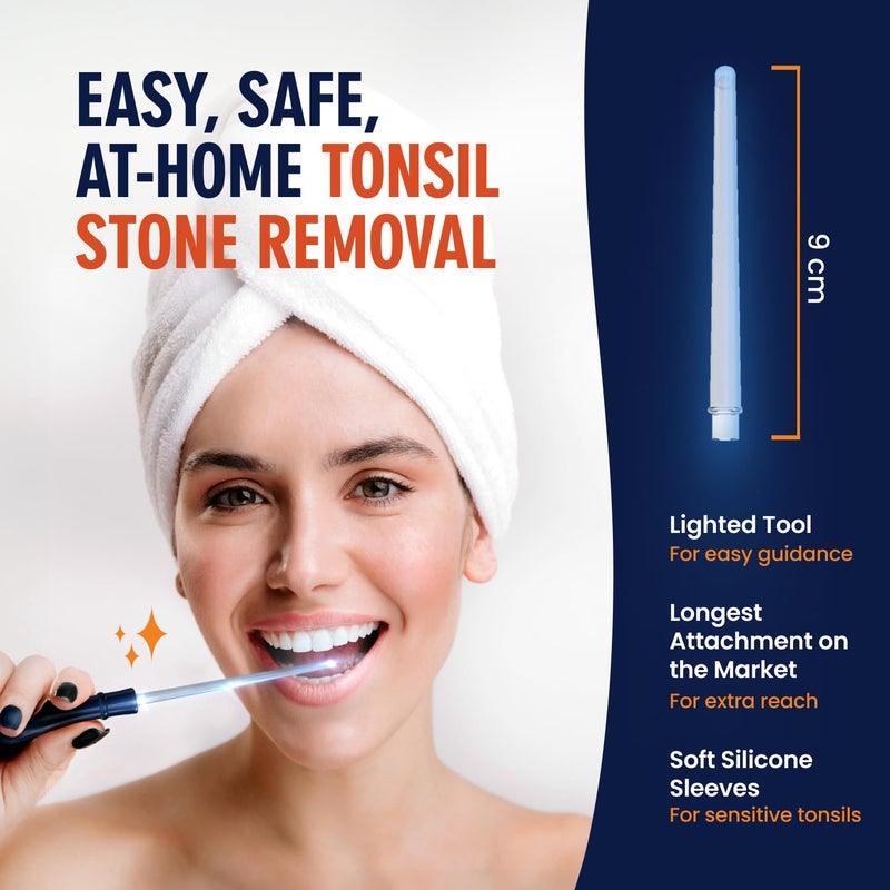 Dr. Frederick's Original Dr. Frederickâ€™s Original Easy Tonsil Stone Remover Kit - Fast Painless Tonsillolith Removal Tool - Fight Bad Breath - Pick and Oral Irrigator - 8 Pieces - Image 2