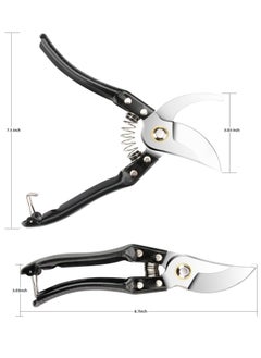 نيبمينينت Pruning Shears, Gardening Scissor, Sharp Bypass Garden Premium Scissors, Stainless Steel Tree Trimmers Secateurs for Gardening, Arboriculture & Plant Nurseries  - Image 2