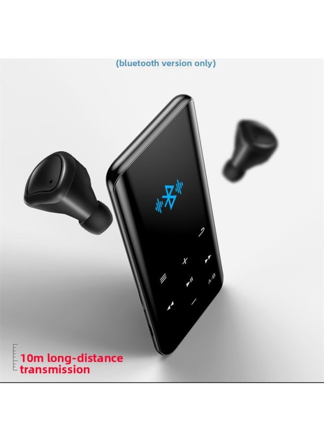 Bluetooth 1.8 External Mp3 Music Player Student Walkman Mini Plug-in Card English Ultra-thin Touch Screen Mp4-Body Color:Black-Memory Capacity:8GB - Image 2
