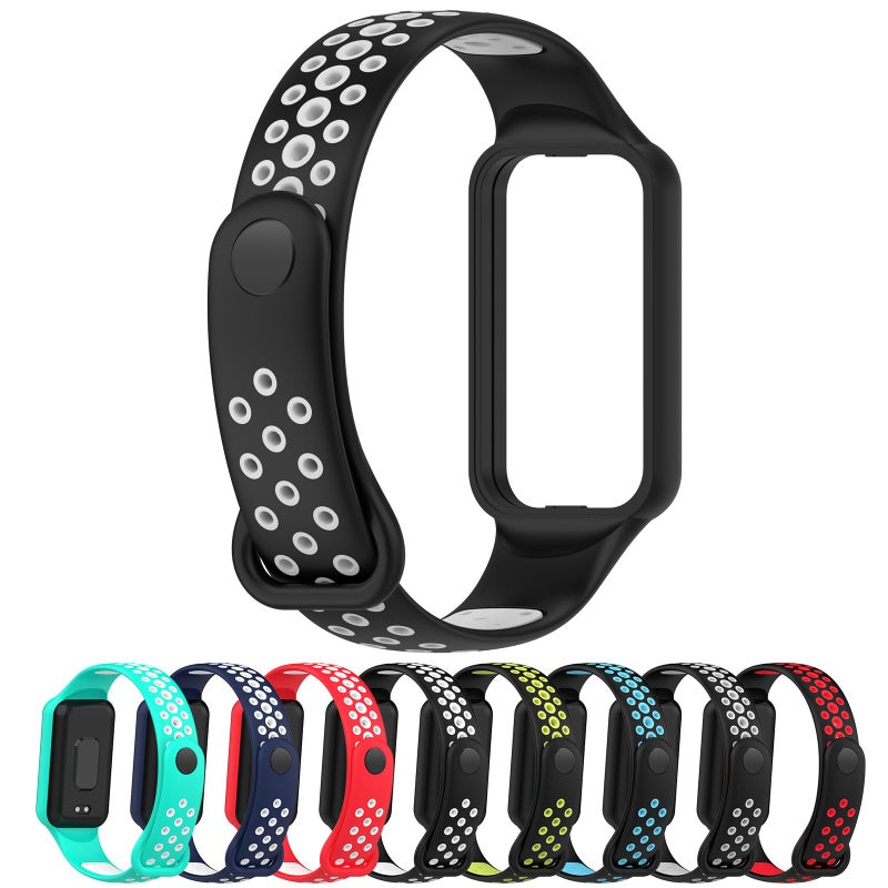 LOKEKE Replacement Silicone Band for Xiaomi Band 8 Active/Redmi Band 2, Adjustable Wrist Strap - Image 1