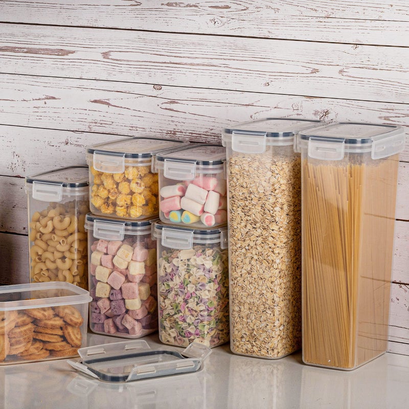 Vtopmart مجموعة حاويات تخزين الطعام محكمة الإغلاق من Vtopmart، 32 قطعة، بلاستيك خالي من BPA لتنظيم المطبخ والمخزن مع أغطية للحبوب، الطعام الجاف، الدقيق والسكر، تشمل 32 ملصق - Image 5