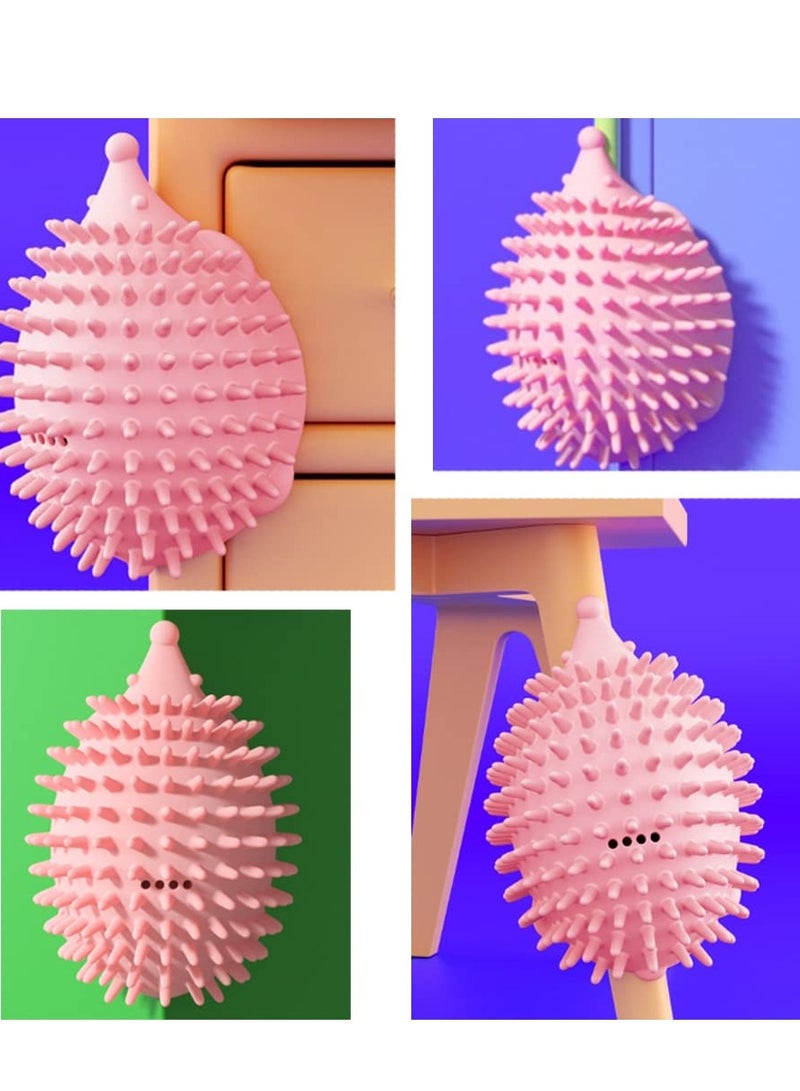 Excefore Cat Self Groomer 4.5in Cat Grooming Brush Wall Mount Cat Face Grooming Brush Pet Grooming Massage Comb Groomer Massage Comb for Long Short Fur Kitten Cats 3Pcs - Image 5