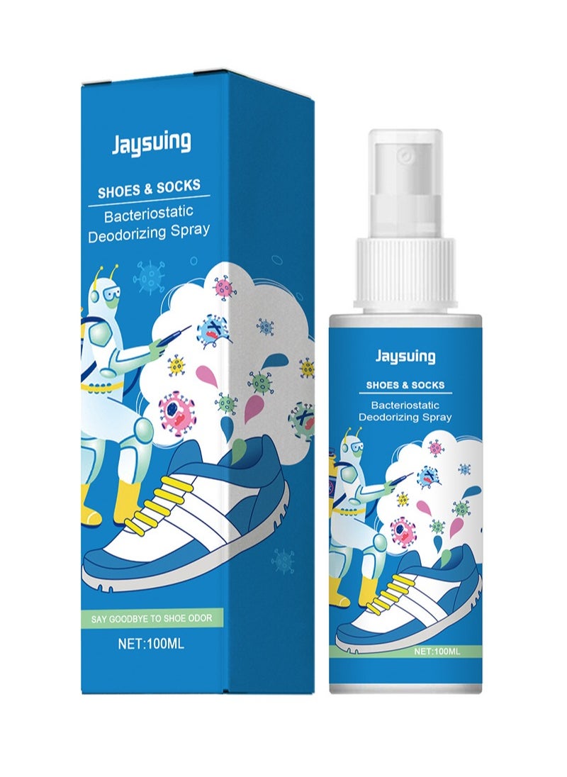 Jaysuing - Natural Shoe Deodorizer Spray Refreshing Foot Spray Odor Remover  Muti Purpose Foot Odor for Shoes Sneakers Boots Sandals Shoe Shock Antibacterial Spray  Shoe And Socks Freshener - Image 1