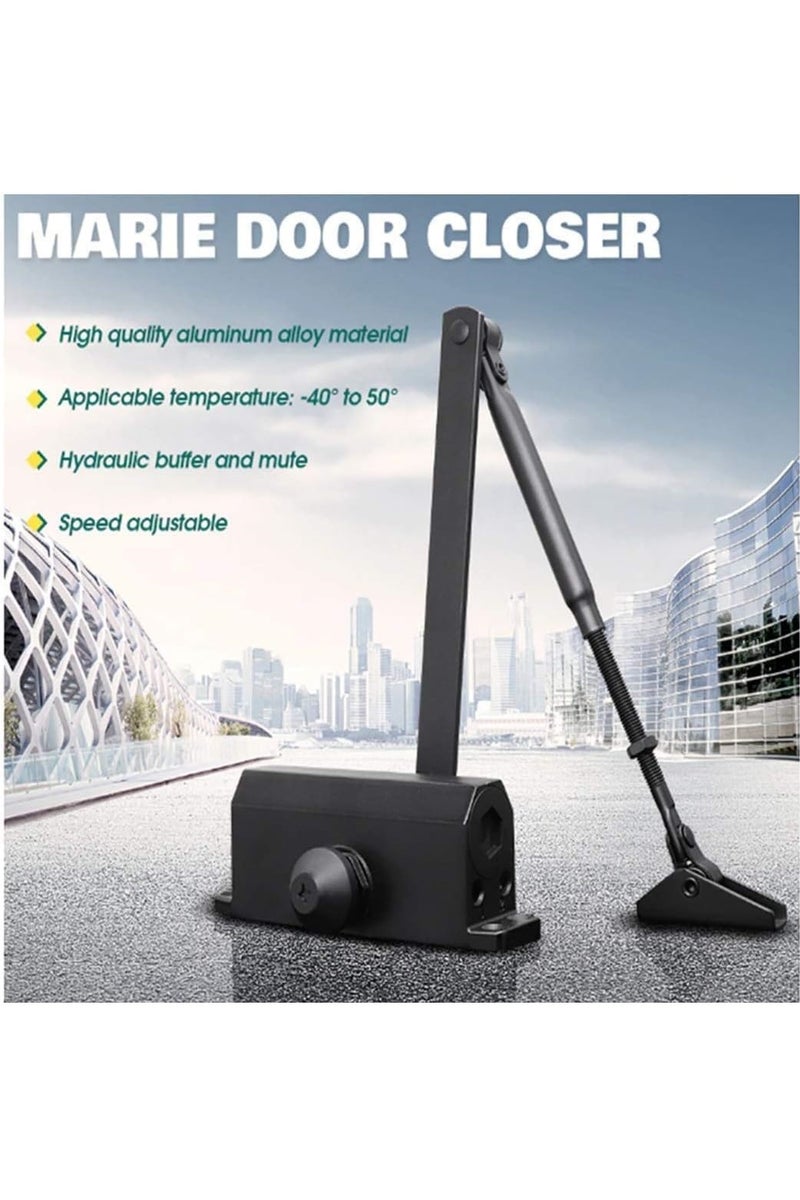 غالق باب أوتوماتيكي غالق ذاتي للباب الخشب و الامنيوم اسود 60 كيلو - Image 5