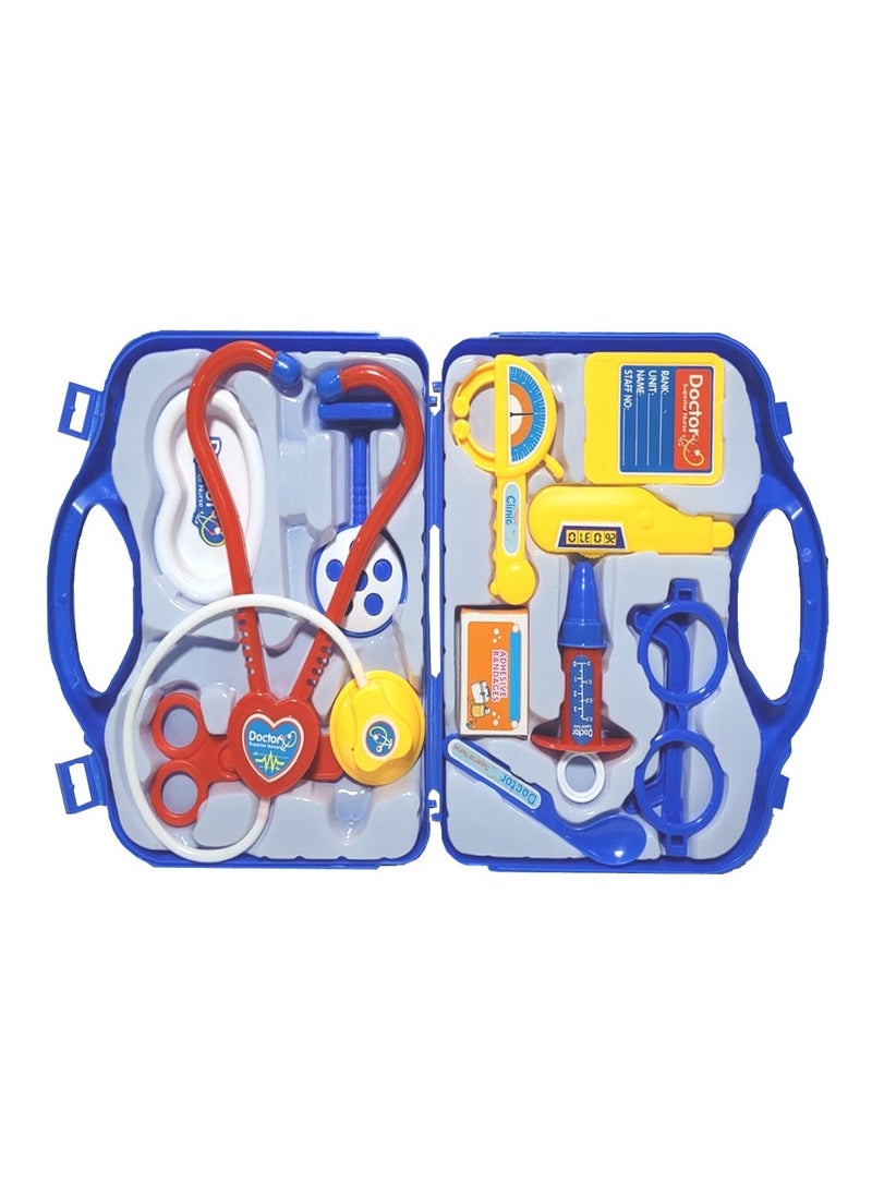 Toys Best Doctor Tools Of Doctor Plastic Bag Blue Bag 11 Pieces  - Image 2