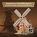 PANTASY Steampunk Windmill Workshop Building Set Dutch Windmill Architecture with Mechanical Drive with Motorized Rotating BladesGear Detailsand Openable Wall Collectible Display Kit for Adults - Image 4