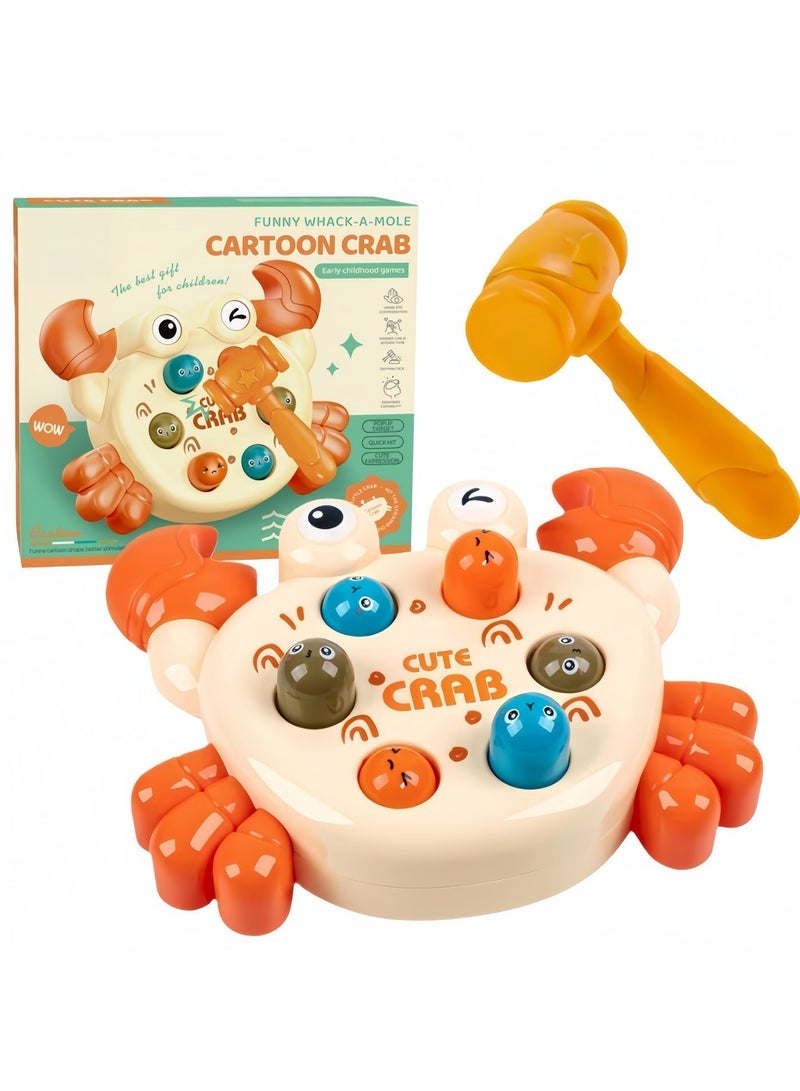Crab Hammering and Pounding Toy,Toys for 2+Year Old,Baby Interactive Toys Toddler Activities Games with 1 Hammer,Learning,Active,Early Educational Toy,Gift for Boys Girls Toddlers - Image 2