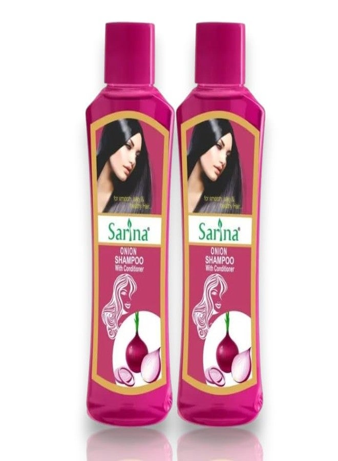 Sarina Onion Shampoo with Hair Conditioner, Pack2x500ML - Image 2