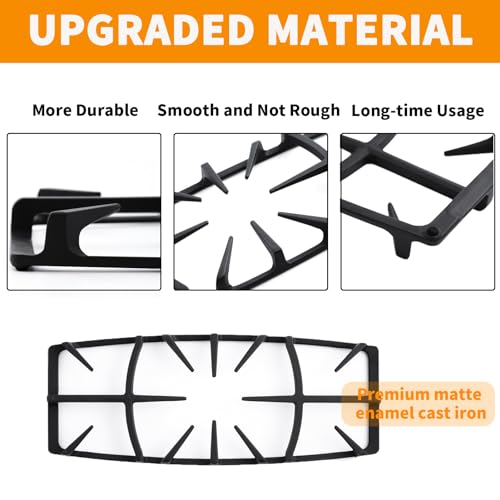 atgestore Upgraded A00263801 Grate Replacement for Kenmore Stove Parts Range Burner Grate, Frigidaire Gas Range Parts Cast Iron Center Grate Gas Cooktop Parts Stove Top Grate Cookware Accessories 1 Pack - Image 5