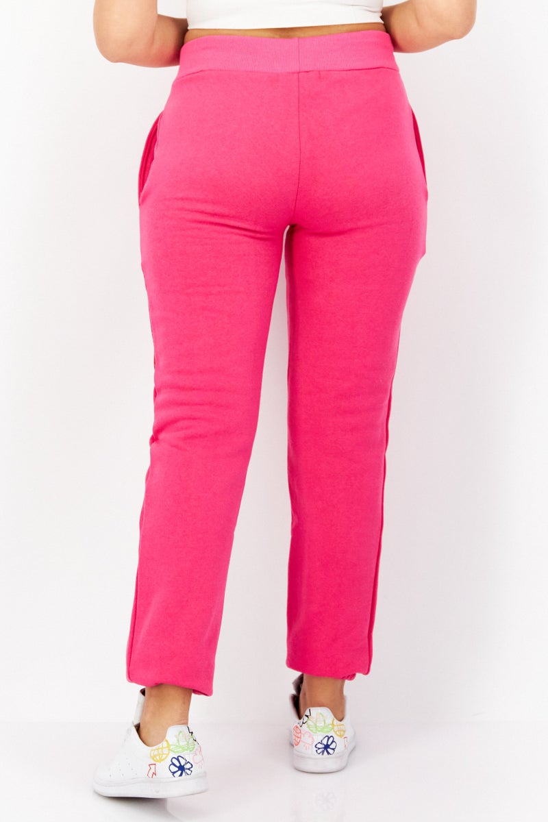 GEOGRAPHICAL NORWAY Women Regular Fit Graphic Jogger Pant, Pink Combo  - Image 2