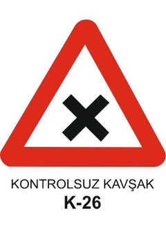Gündoğdu Uncontrolled Intersection Traffic Sign 60X60 cm 