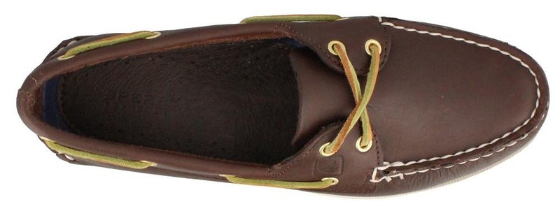Sperry womens Authentic Original Boat Shoe, Brown/White, 9.5 US - Image 3