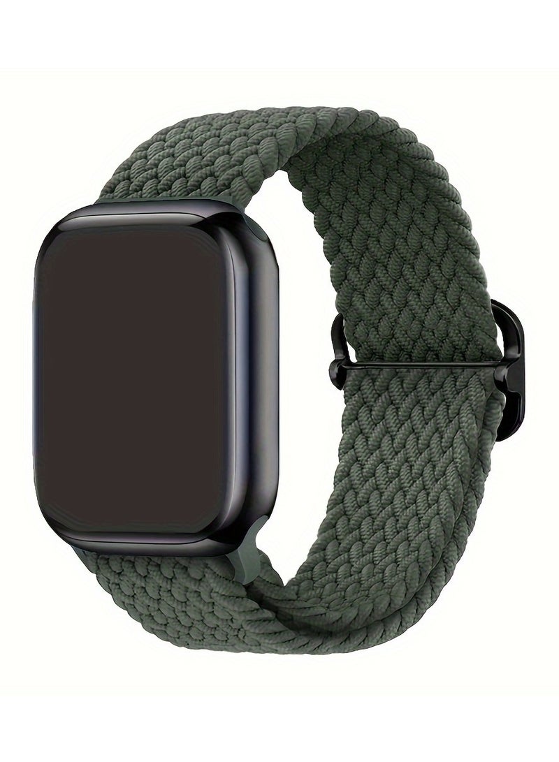 Beauenty Nylon Braided Loop Strap For Apple Watch Band 49mm 45mm 41mm 44mm 42mm 40mm Adjustable Bracelet For iWatch Ultra2 9 8 7 6 5 4 3 SE - Image 3