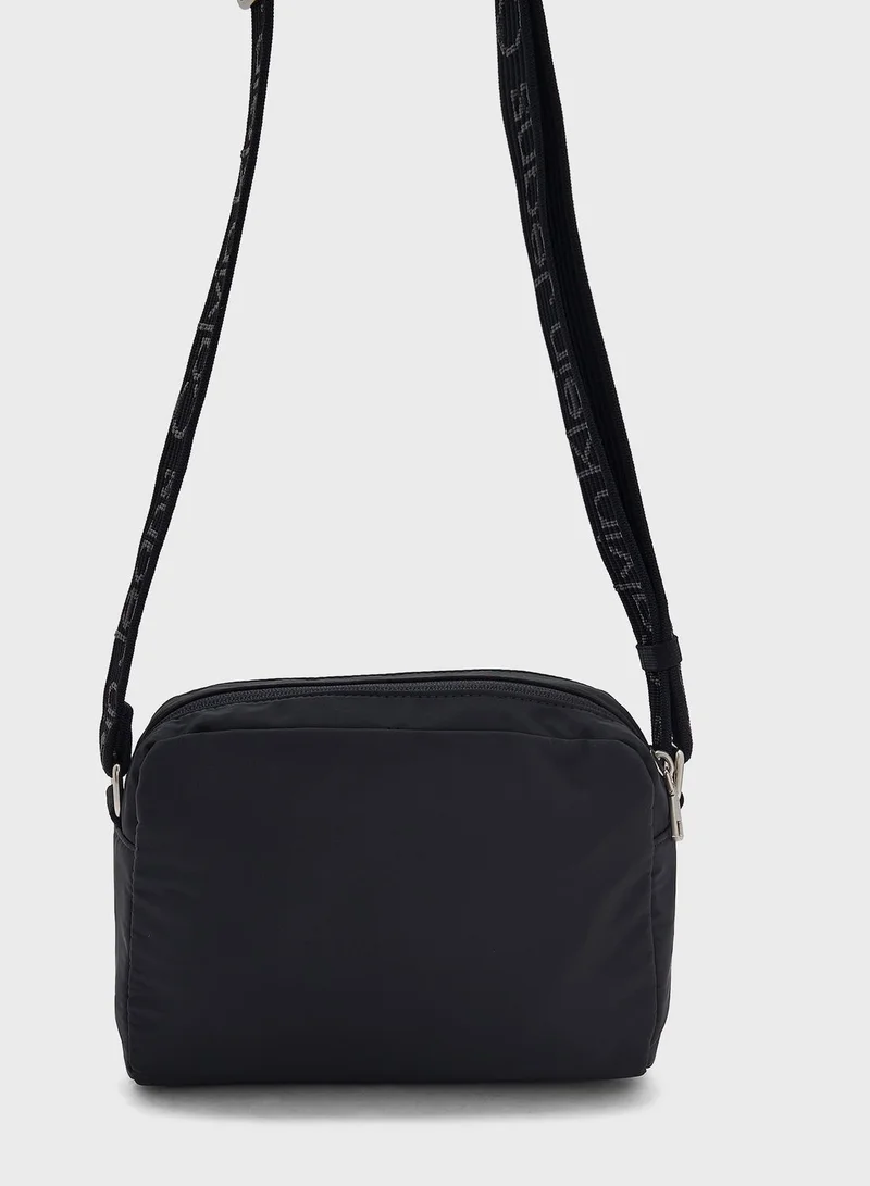 Calvin Klein Jeans Zip Over Logo Detailed Crossbody