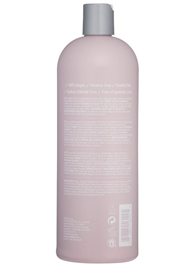 ABBA Volume Conditioner Grapefruit & Lemongrass 32 Fl Oz  - Image 3