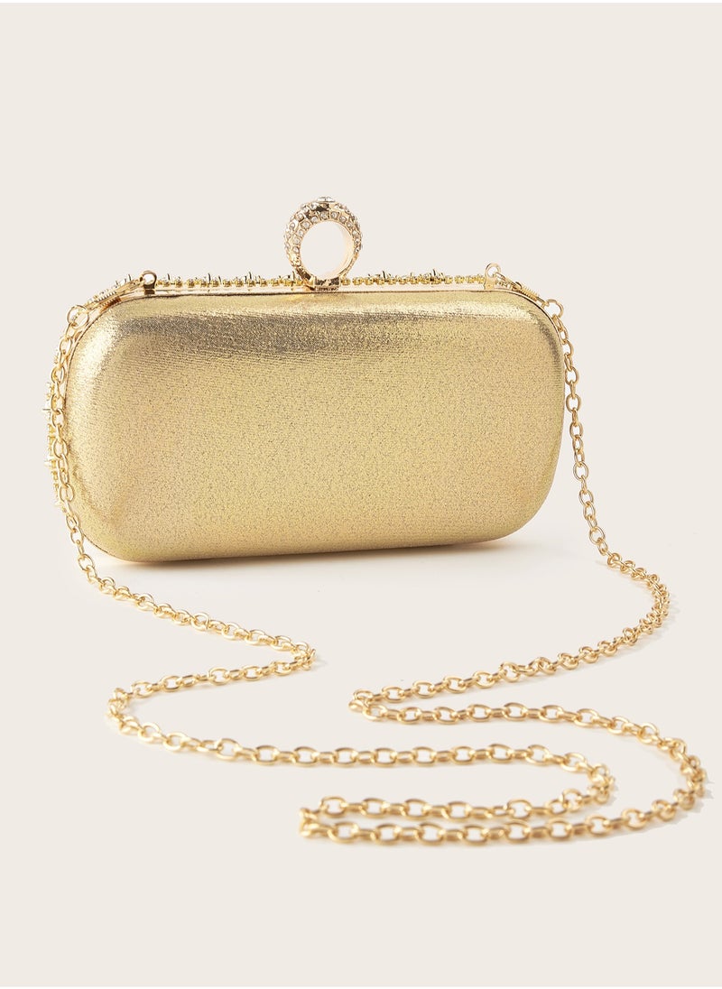 Generic - Glitter Bling Glamorous,Elegant,Exquisite,Quiet Luxury Fashionable Evening Bag With Rhinestone Decoration Dinner Bag,Elegant Rhinestone Rhinestone,Crystal Decor,Faux Pearl For Party Girl,Woman,For Lady,Bride Perfect for Party,Wedding,Prom,Dinner/Banquet Best gift for women - Image 1