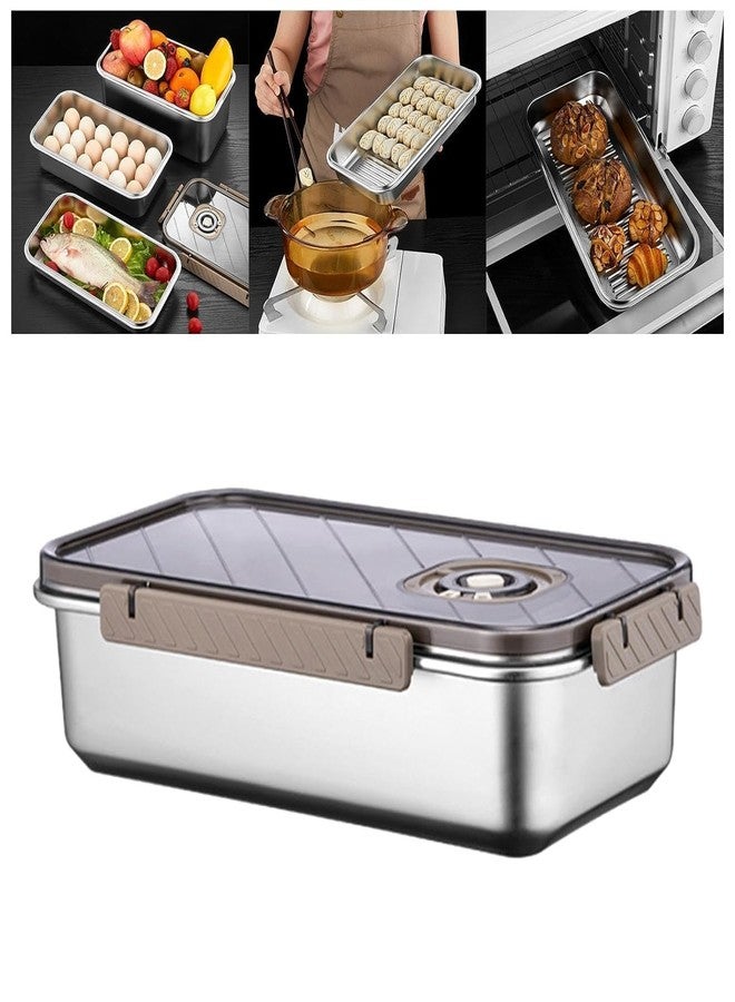 Sakar Stainless Steel Airtight Leak Proof Lunch Box for Office Travel and Camping Durable Reusable Tiffin Food Container with Lock Lid for Safe Meal Storage and Carrying - Image 5