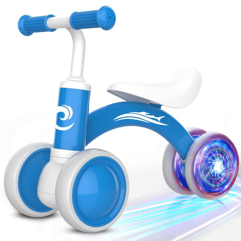 Gamfeiny Colorful Lighting Baby Balance Bike Toys for 1 Year Old Boy Girl Gifts, 10-36 Month Toddler Balance Bike, No Pedal 4 Silence Wheels & Soft Seat First Riding on Toys, 1st Birthday Gifts - Image 1