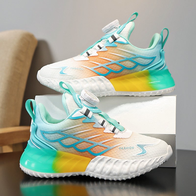 Boys' Shoes Dad Shoes Summer Thin Children'S Mesh Breathable Sports Mesh Shoes Boys' Non-Slip Popular Style - Image 2