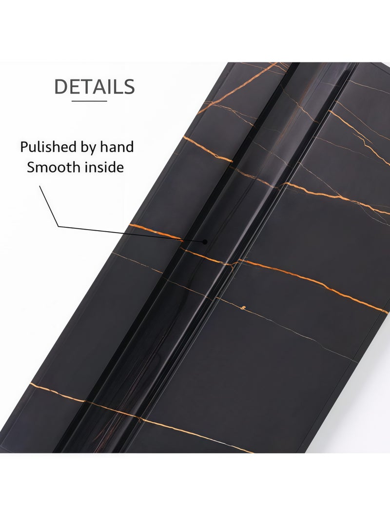 Desk business card holder, business card box, elegant business card display stand, made of white marble, office desk organizer that can hold 25 business cards, unisex office desk accessories - Image 4