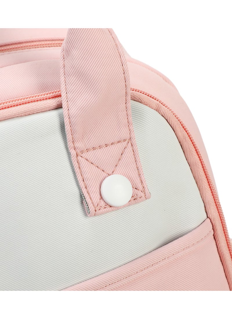 Generic - 222 Lightweight Laptop School Travel Multi-pocket Multi-Compartment Large Capacity Women's Water-resistant Collage Daily Use Backpack Bag - Pink - Image 1