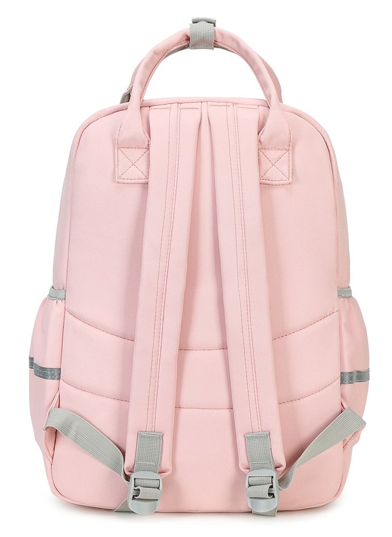 Generic - 222 Lightweight Laptop School Travel Multi-pocket Multi-Compartment Large Capacity Women's Water-resistant Collage Daily Use Backpack Bag - Pink - Image 1