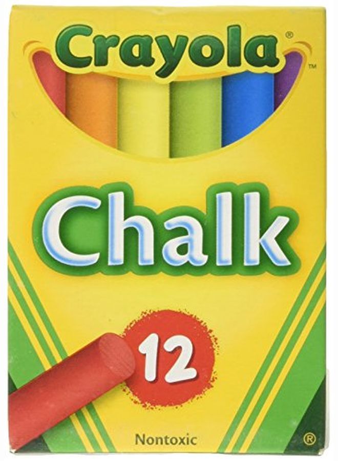 Crayola Chalk Assorted Colors 3 X 12 Sticks Per Box (36 Chalks) - Image 1